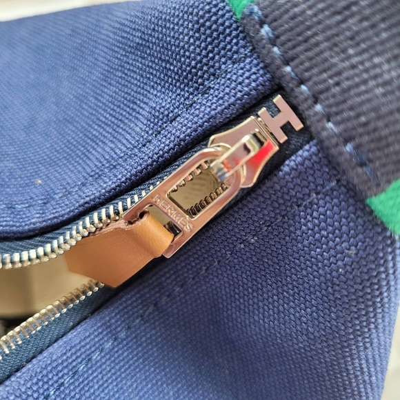 SOLD. 💯 Hermès Toile H large trousse Bride-A-Brac Pouch - Picture 4 of 10